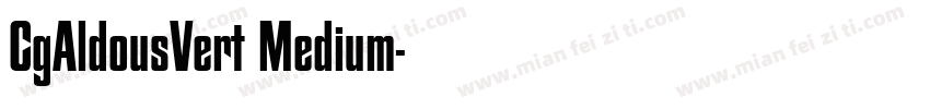 CgAldousVert Medium字体转换